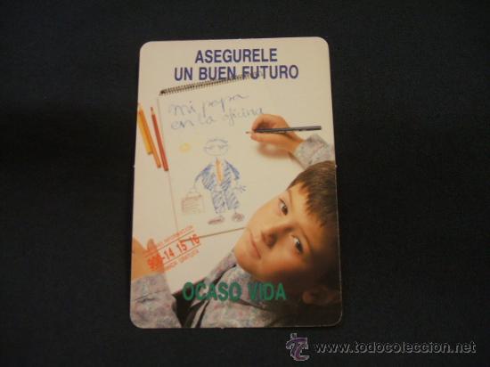 Coleccionismo calendarios: CALENDARIO DE BOLSILLO - ASEGURELE UN BUEN FUTURO - OCASO VIDA - 1992 -