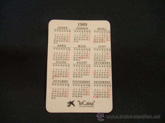 Coleccionismo calendarios: CALENDARIO DE BOLSILLO - LA CAIXA 1989 - - Foto 2