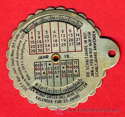 Coleccionismo Calendarios: CALENDARIO METALICO DE CHAPA PUBLICIDAD HOTEL EUROPA VALENCIA, GIRATORIO, ANTIGUO , ORIGINAL