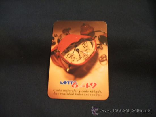 Coleccionismo Calendarios: CALENDARIO DE BOLSILLO - LOTTO 6/49 - LOTO CATALUNYA - 1996 -