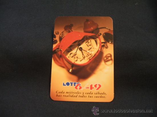 Coleccionismo Calendarios: CALENDARIO DE BOLSILLO - LOTTO 6/49 - LOTO CATALUNYA - 1996 -