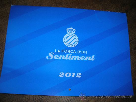 Coleccionismo calendarios: CALENDARIO  2012 del  FC  ESPA&Ntilde;OL - Foto 1
