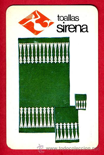 Coleccionismo Calendarios: CALENDARIO FOURNIER, PUBLICIDAD, TOALLAS SIRENA , 1970 ,ORIGINAL ,CAL5051
