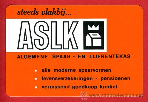 Coleccionismo Calendarios: CALENDARIO PUBLICIDAD, ASLK , PLASTICO ,  1970 ,ORIGINAL ,CAL5065