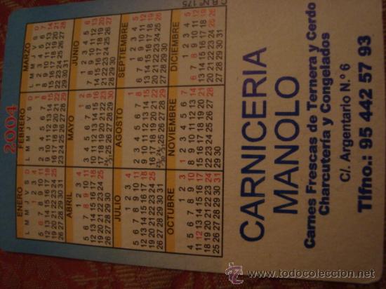 Coleccionismo calendarios: antiguo calendario de la virgen, 2004