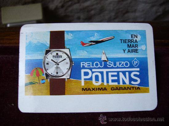 Coleccionismo Calendarios: Calendario de Relojes Potens 1969