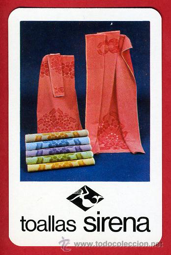 Collezionismo Calendari: CALENDARIO FOURNIER, PUBLICIDAD  TOALLAS SIRENA , 1973  , ORIGINAL , CAL5277