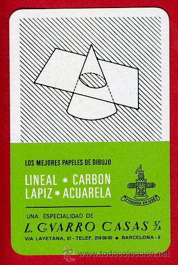 Collectables Calendars: CALENDARIO FOURNIER, PUBLICIDAD  GUARRO CASAS  , 1970 REVERSO HORIZONTAL  , ORIGINAL , CAL5305
