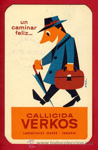 Collectables Calendars: CALENDARIO PUBLICIDAD , CALLICIDA VERKOS  , 1965 , ORIGINAL ,CAL5330
