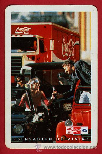 Colecionismo Calend&aacute;rios: CALENDARIO FOURNIER, PUBLICIDAD  COCA COLA  , 1992 , ORIGINAL ,CAL5354