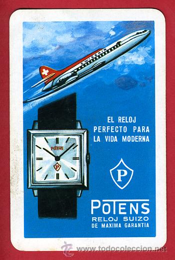 Colecionismo Calend&aacute;rios: CALENDARIO FOURNIER, PUBLICIDAD  RELOJ POTENS  , 1967  , ORIGINAL ,CAL5389