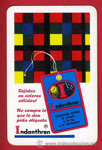 Colecionismo Calend&aacute;rios: CALENDARIO FOURNIER, PUBLICIDAD  INDANTHREN , 1964  , ORIGINAL ,CAL5416