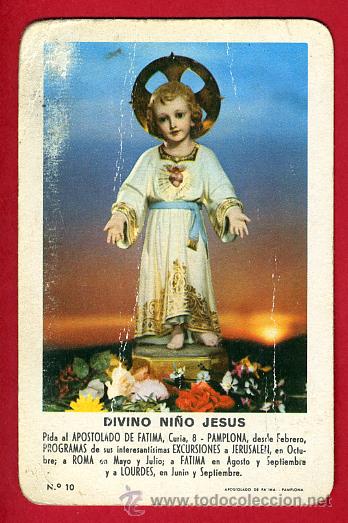Colecionismo Calend&aacute;rios: CALENDARIO FOURNIER, PUBLICIDAD  DIVINO NI&Ntilde;O JESUS , 1963  , ORIGINAL ,CAL5426
