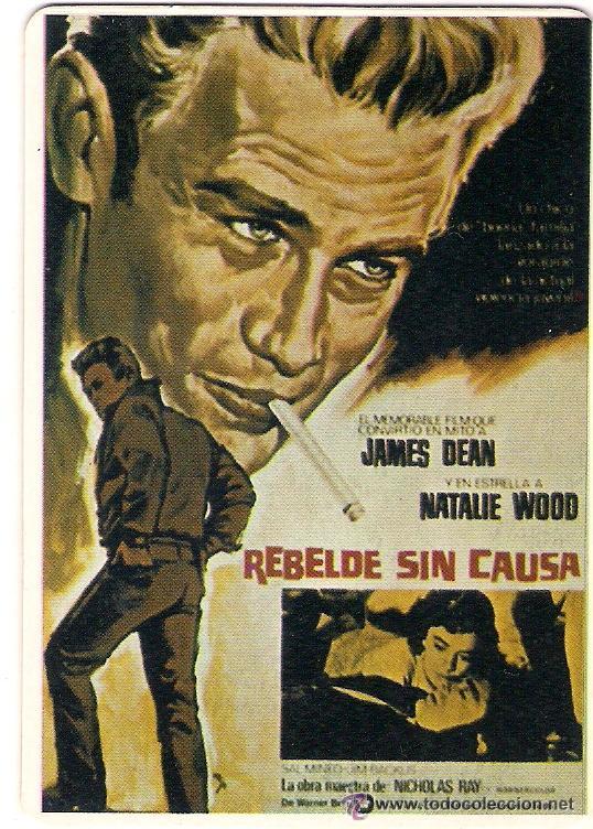 Coleccionismo Calendarios: -34983 CALENDARIO PELICULA REBELDE SIN CAUSA, CON JAMES DEAN, A&Ntilde;O 1987, CON PUBLICIDAD