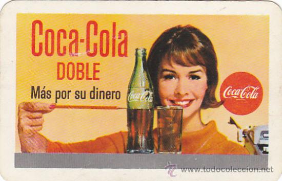 Coleccionismo Calendarios: CALENDARIO BOLSILLO FOURNIER 1964 COCA-COLA MAS POR SU DINERO