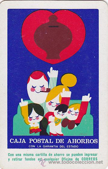 Coleccionismo Calendarios: CALENDARIO BOLSILLO FOURNIER 1975 CAJA POSTAL DE AHORROS