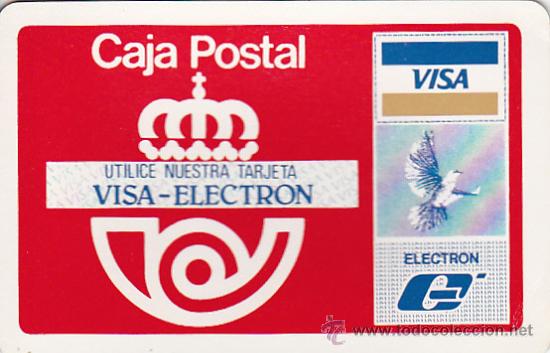 Coleccionismo Calendarios: CALENDARIO BOLSILLO FOURNIER 1986 CAJA POSTAL VISA ELECTRON