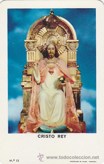 Coleccionismo Calendarios: CALENDARIO BOLSILLO FOURNIER 1964 CRISTO REY