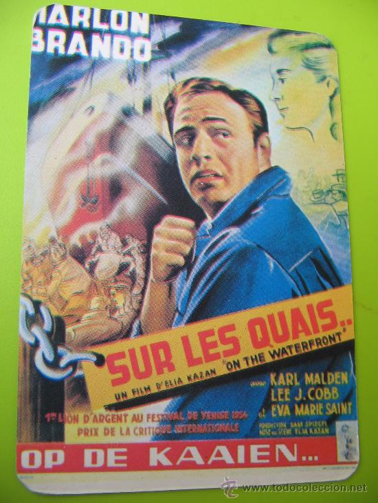 Coleccionismo Calendarios: CALENDARIO BOLSILLO CINE (PELICULA. LA LEY DEL SILENCIO EN FRANCES - MARLON BRANDO) 1986 PORTUGAL