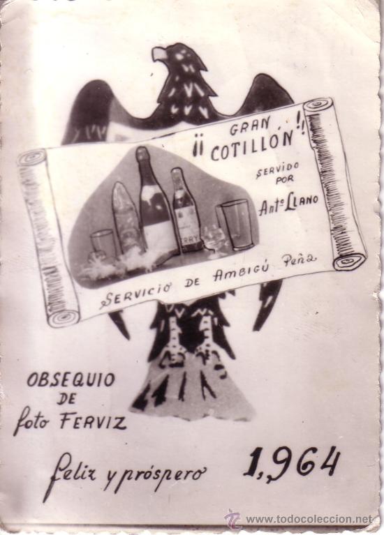 Coleccionismo Calendarios: CALENDARIO DE BOLSILLO FOTOGRAFICO DE 1964 - GRAN COTILLON SERVIDO POR ANTONIO LLANO