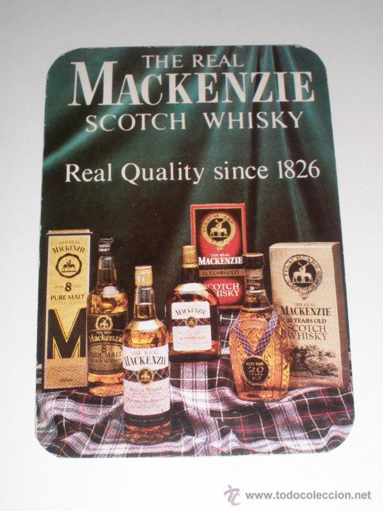 Coleccionismo Calendarios: CALENDARIO PORTUGAL 1985 - WHISKY THE REAL MACKENZIE (TEMA BEBIDAS)