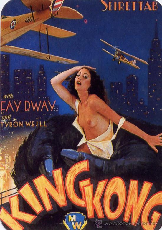 Coleccionismo Calendarios: Calendario espa&ntilde;ol de CINE - KING KONG- SERIE CB n&ordm; 96 . A&ntilde;o 1988
