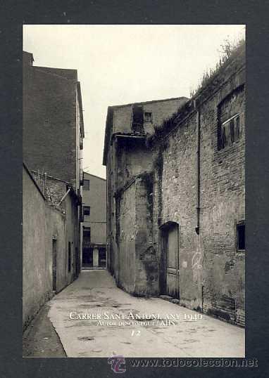 Coleccionismo Calendarios: Calendario Imatges del Sabadell antic del 1996: Carrer de Sant Antoni any 1940 (num.12)