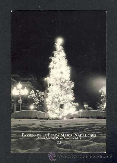 Coleccionismo calendarios: Calendario Imatges del Sabadell antic del 1997: Passeig de la Pla&ccedil;a Major, Nadal 1962 (num.22)
