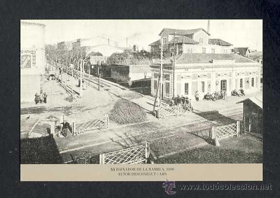 Coleccionismo calendarios: Calendario Imatges del Sabadell antic del 2000: Baixador de tren de la Rambla 1890 (num. 55)