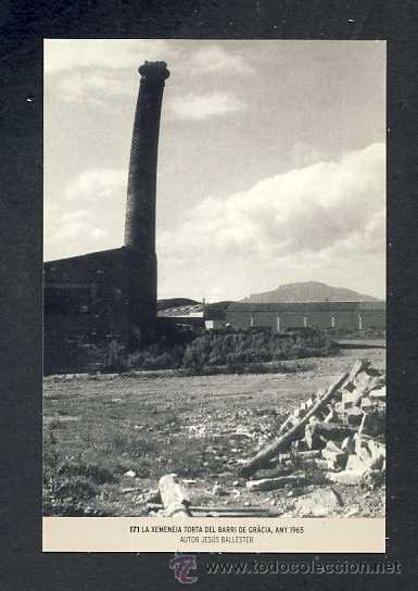 Coleccionismo calendarios: Calendario Imatges del Sabadell antic del 2010: La xemeneia del barri de Gr&agrave;cia, any 1965 (num.171)