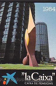 Coleccionismo calendarios: CALENDARIO BOLSILLO CAIXA DE PENSIONS 1984 - Foto 1