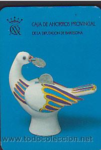 Colecionismo Calend&aacute;rios: CALENDARIO BOLSILLO CAJA DE AHORROS PROVINCIAL DE LA DIPUTACION DE BARCELONA 1975