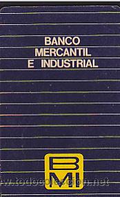 Colecionismo Calend&aacute;rios: CALENDARIO BOLSILLO BANCO MERCANTIL E INDUSTRIAL 1976