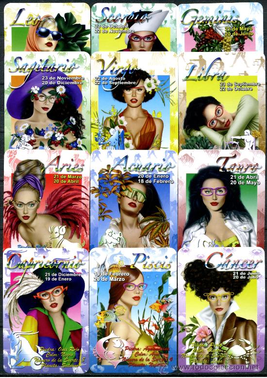 Coleccionismo Calendarios: 12 Calendarios de Bolsillo - HOROSCOPOS 2007