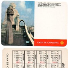 Coleccionismo Calendarios: CALENDARIO BOLSILLO. 1991. CAIXA CATALUNYA. CAJA CATALUÑA. CATALAN. BANCO. BANCOS. GAUDI. LA PEDRERA. Lote 31112264