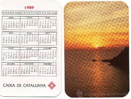 Calendario Bolsillo 1989 Caixa Catalunya Caj Comprar Calendarios Antiguos En Todocoleccion 5519