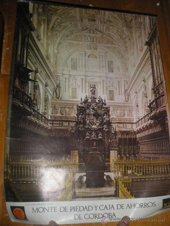 Colecionismo Calend&aacute;rios: MEZQUITA DE CORDOBA, ALMANAQUE 1970. MONTE DE PIEDAD Y CAJA DE AHORROS.