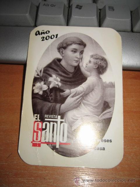 Coleccionismo calendarios: CALENDARIO EL SANTO 2001 - Foto 1