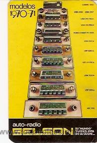 Colecionismo Calend&aacute;rios: CALENDARIO BOLSILLO AUTO RADIO BELSON 1971
