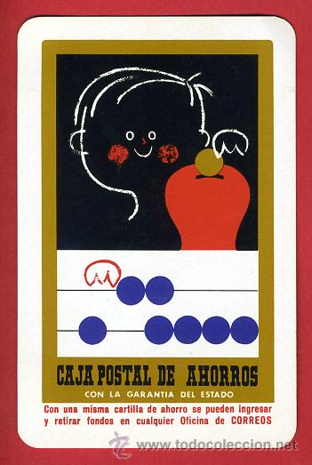 Collectables Calendars: CALENDARIO FOURNIER, PUBLICIDAD CAJA POSTAL AHORROS, 1969 HORIZONTAL, ORIGINAL, CAL5440