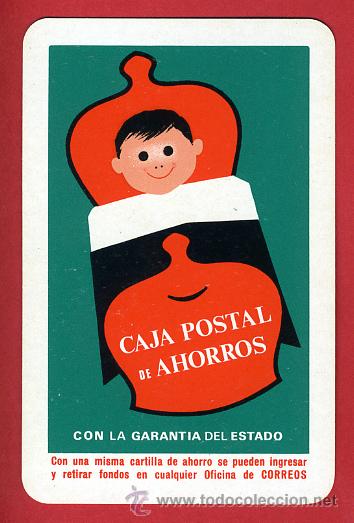 Collectables Calendars: CALENDARIO FOURNIER, PUBLICIDAD CAJA POSTAL AHORROS , 1968 , ORIGINAL, CAL5449