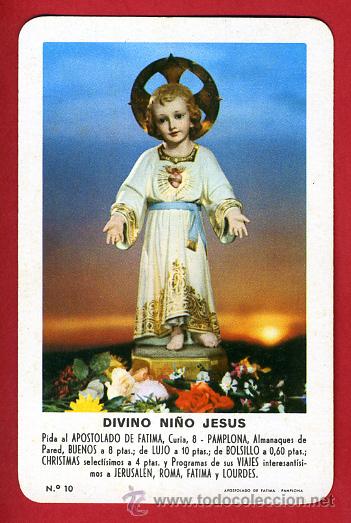 Coleccionismo calendarios: CALENDARIO FOURNIER, PUBLICIDAD DIVINO NI&Ntilde;O JESUS , 1963 , ORIGINAL, CAL5540