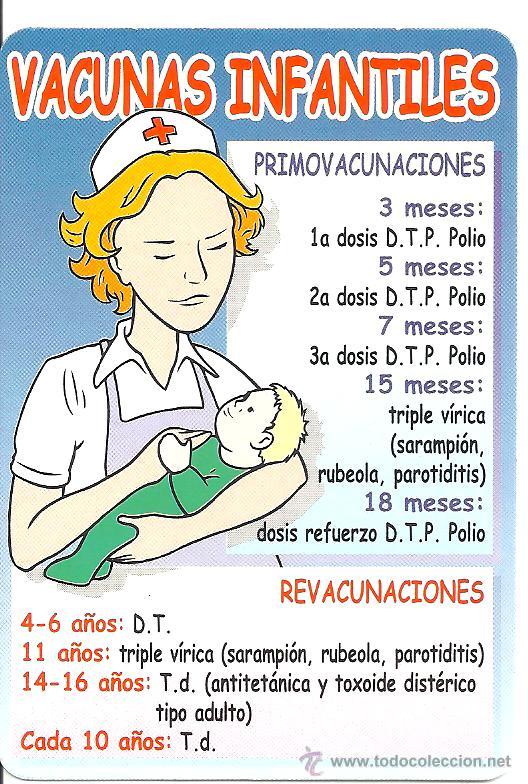 Colecionismo Calend&aacute;rios: CALENDARIO Vacunas infantiles A&ntilde;o 2002