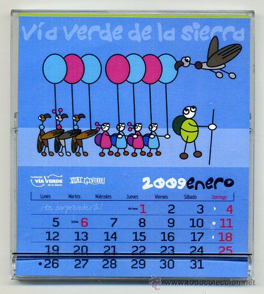 Collectionnisme Calendriers: CALENDARIO DE MESA - VIA VERDE DE LA SIERRA / VIAS VERDES - CADIZ ANDALUCIA TREN FERROCARRIL