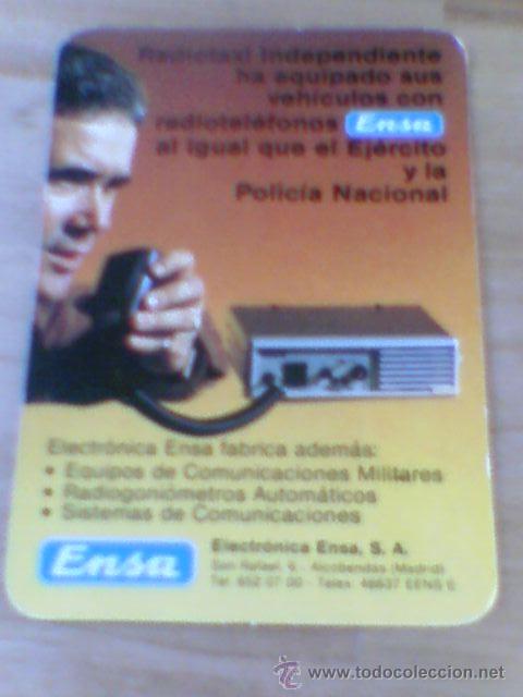 Collectionnisme Calendriers: Calendario Ensa Radiotelefono Taxi 1985