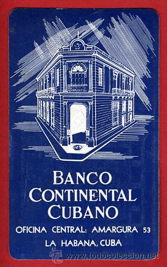 Sammeln von Kalendern: CALENDARIO PUBLICIDAD, BANCO CONTINENTAL CUBANO , PLASTICO , CUBA , 1956 , ORIGINAL ,CAL6624