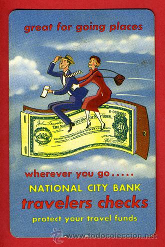Sammeln von Kalendern: CALENDARIO PUBLICIDAD, NATIONAL CITY BANK , 1956 , ORIGINAL ,CAL6630