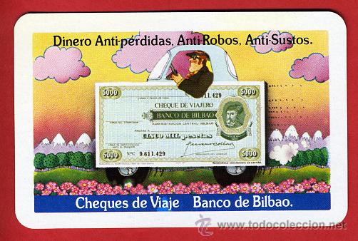 Sammeln von Kalendern: CALENDARIO FOURNIER, PUBLICIDAD, BANCO BILBAO CHEQUES VIAJE , 1976 , CAL6661