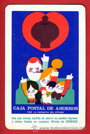 Sammeln von Kalendern: CALENDARIO FOURNIER, PUBLICIDAD, CAJA POSTAL AHORROS  , 1975 , CAL6665