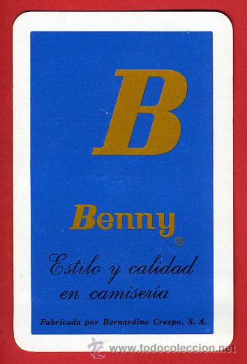 Sammeln von Kalendern: CALENDARIO FOURNIER, PUBLICIDAD, CAMISERIA BENNY  , 1974 , CAL6667